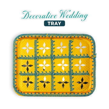 Mehndi Tray – Wedding Thaal for Mehndi, Mayon Ceremony - Aliakbardecoration