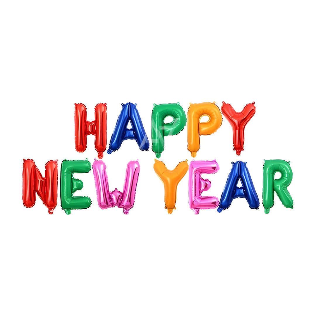 Happy New Year 2026 Foil Balloon Set