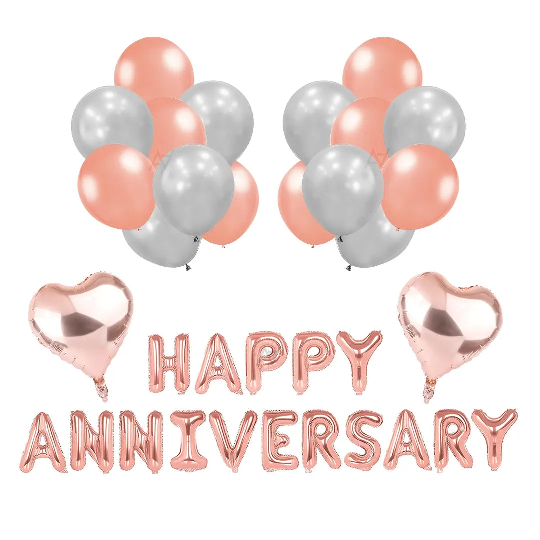 Happy Anniversary Foil Balloons - Aliakbardecoration