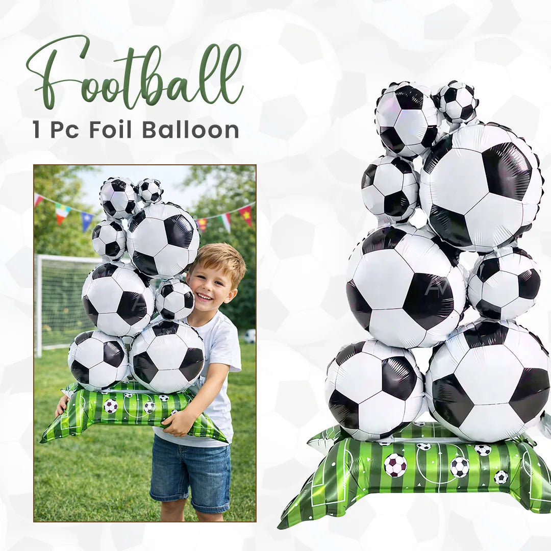 1 Pcs Football Foil Balloons Set - Aliakbardecoration