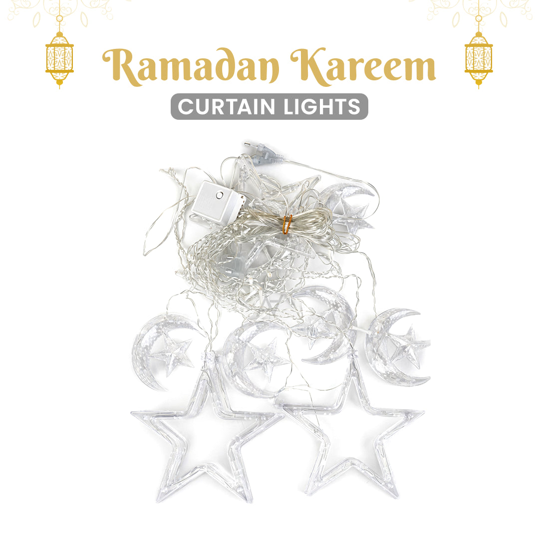 Star Moon Fairy Lights for Ramadan Decorations - Aliakbardecoration
