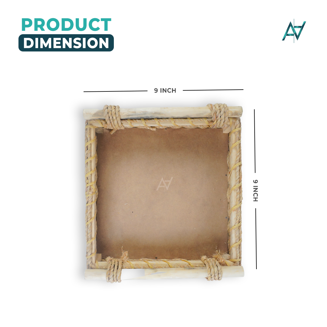 Set of 3 - Square Jute Baskets - Aliakbardecoration