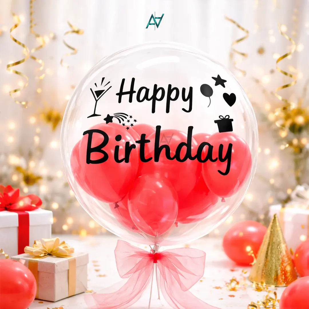 Happy Birthday Balloon Sticker