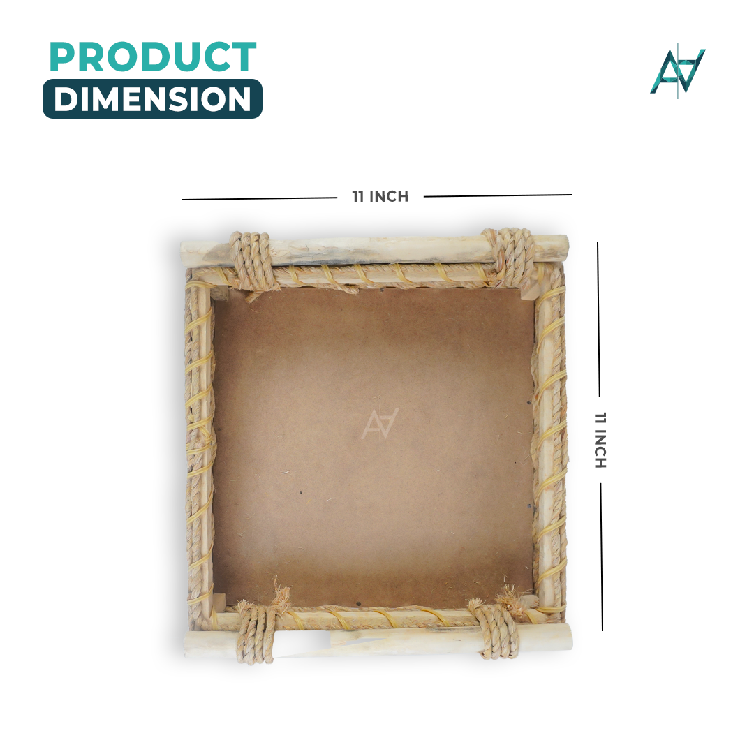 Set of 3 - Square Jute Baskets - Aliakbardecoration