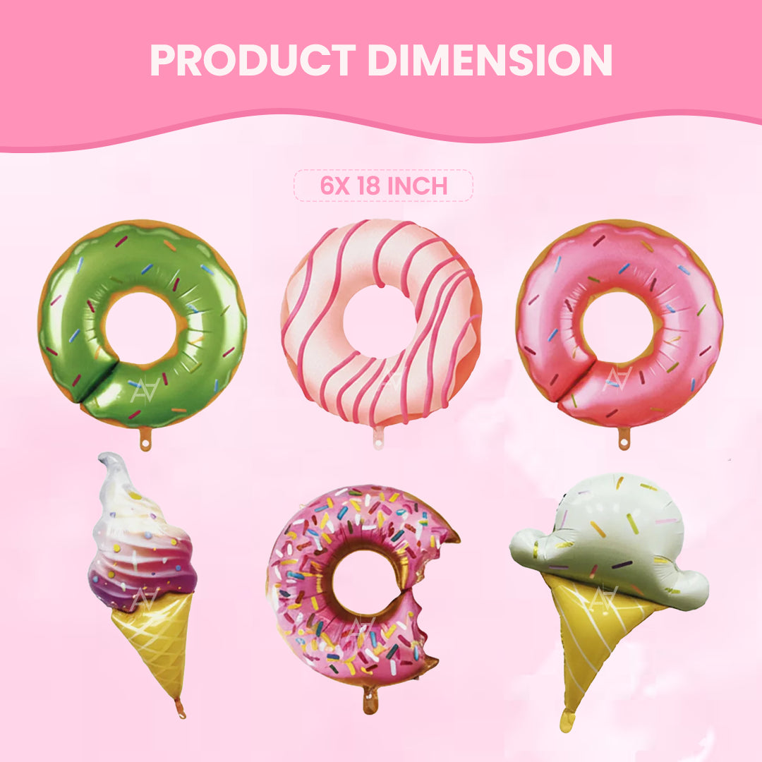 Icecream 5 pcs Foil Balloon Set - Aliakbardecoration