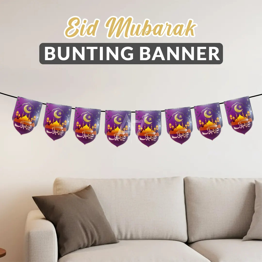 Eid Mubarak Bunting Banner - Aliakbardecoration