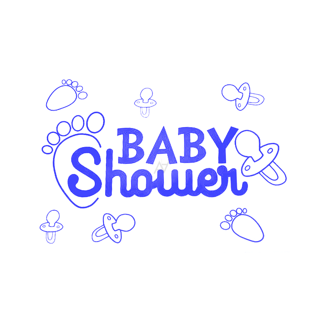 Baby Shower Balloon Sticker - Aliakbardecoration