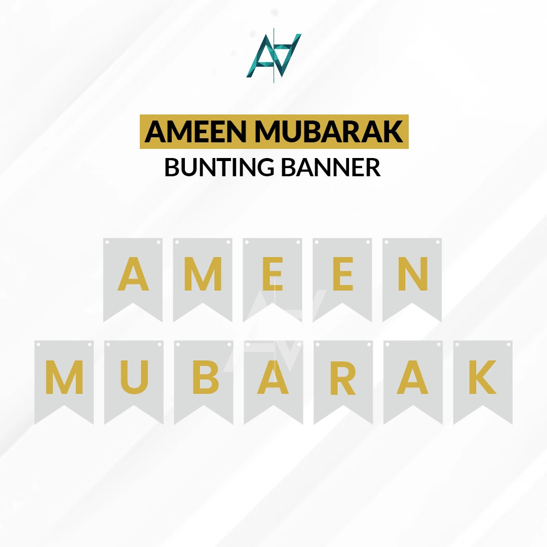 Ameen Mubarak Bunting Banner