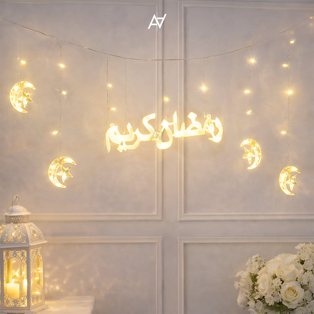 Ramadan Kareem Moon LED Fairy Light - Aliakbardecoration