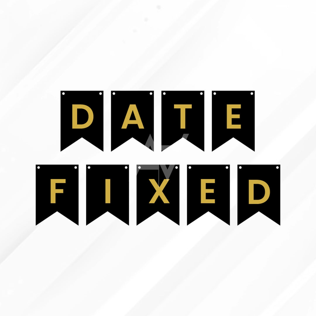 Date Fixed Bunting Banner