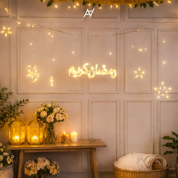 Ramadan Kareem Star Moon LED Lights - Aliakbardecoration