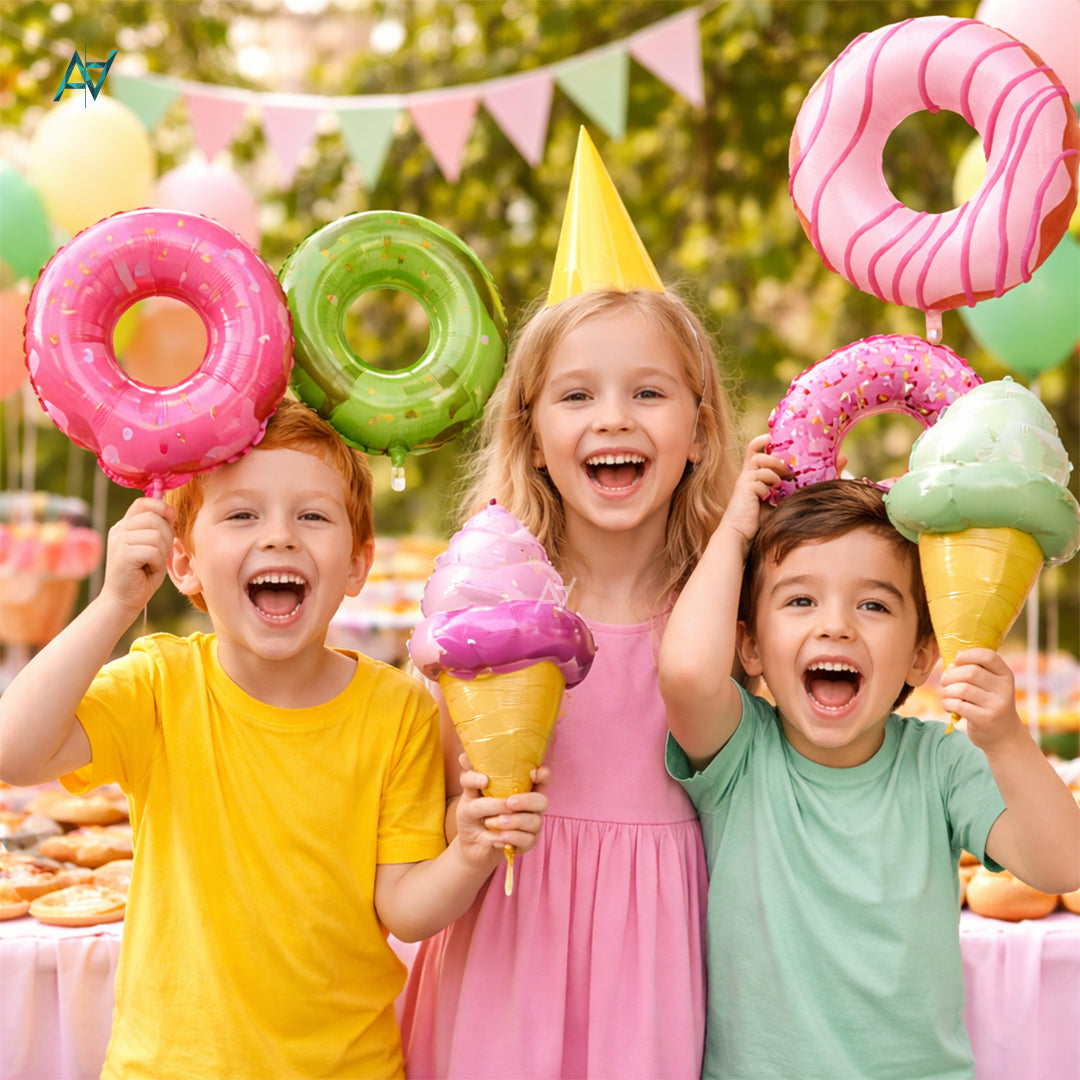 Icecream 5 pcs Foil Balloon Set - Aliakbardecoration