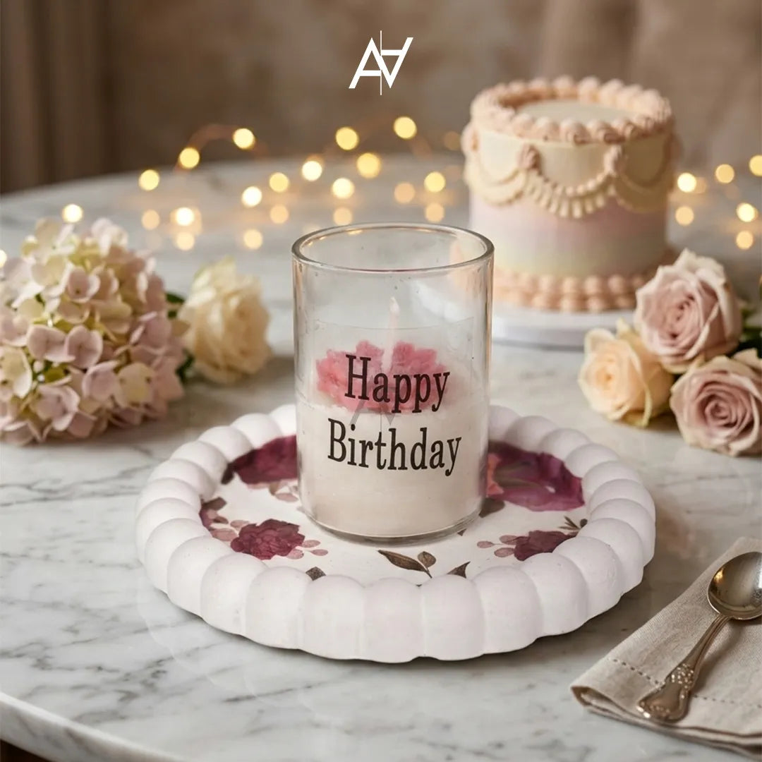 Happy Birthday Candle Tray
