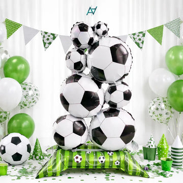 1 Pcs Football Foil Balloons Set - Aliakbardecoration