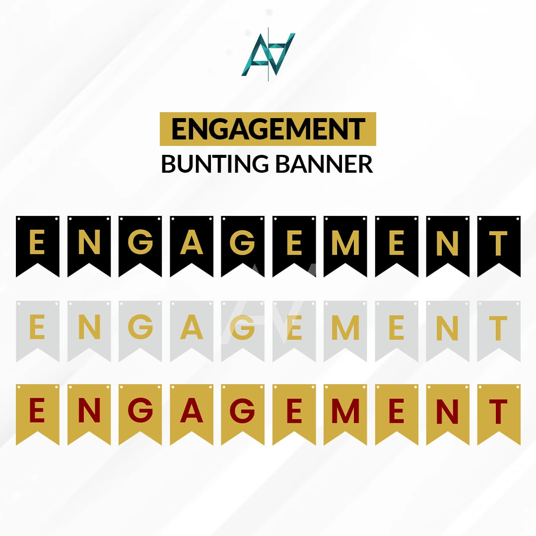 Engagement Bunting Banner