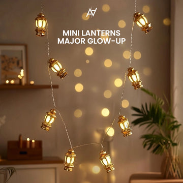 Battery Operated LED Lantern Lights for Ramadan Decoration - Aliakbardecoration