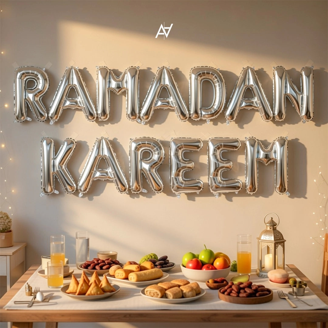 Ramadan Kareem Foil Balloon Set - Aliakbardecoration