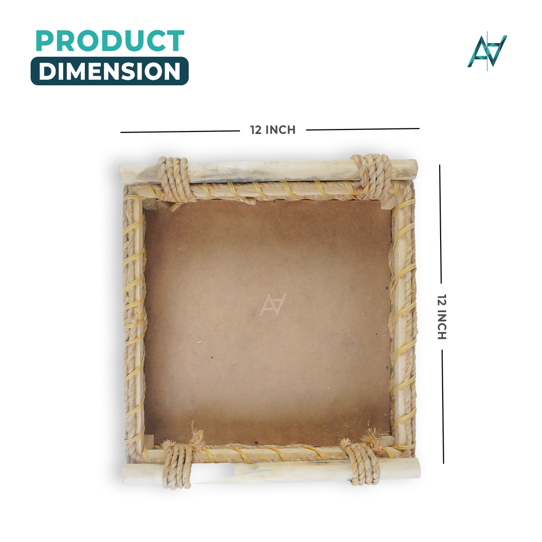 Set of 3 - Square Jute Baskets - Aliakbardecoration