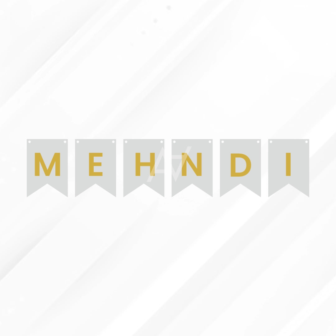 Mehndi Mayon Bunting Banners