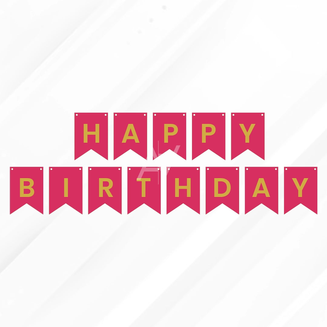 Happy Birthday Buntings Banners