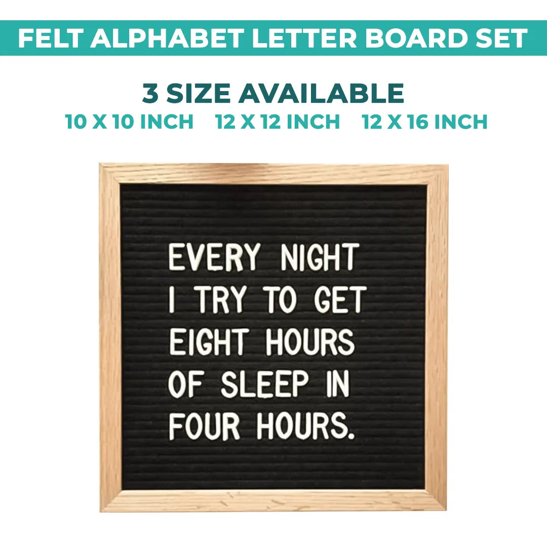 Felt Board | Letter Message Alphabet Board Wooden DIY