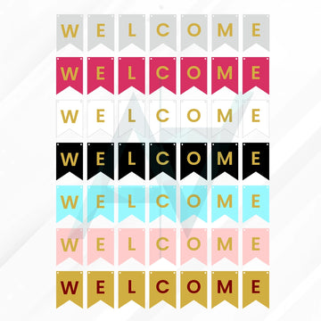 Welcome Bunting Banners