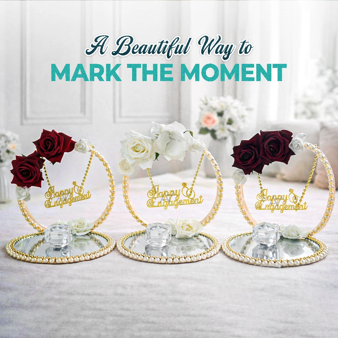 Customize Engagement - Nikkah Ring Tray - Tray for Ring Cermony