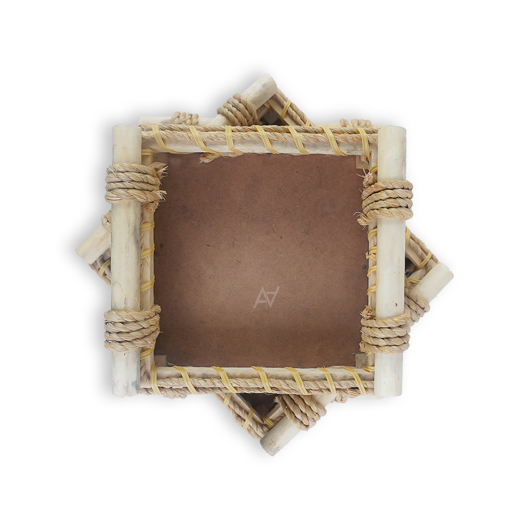 Set of 3 - Square Jute Baskets - Aliakbardecoration