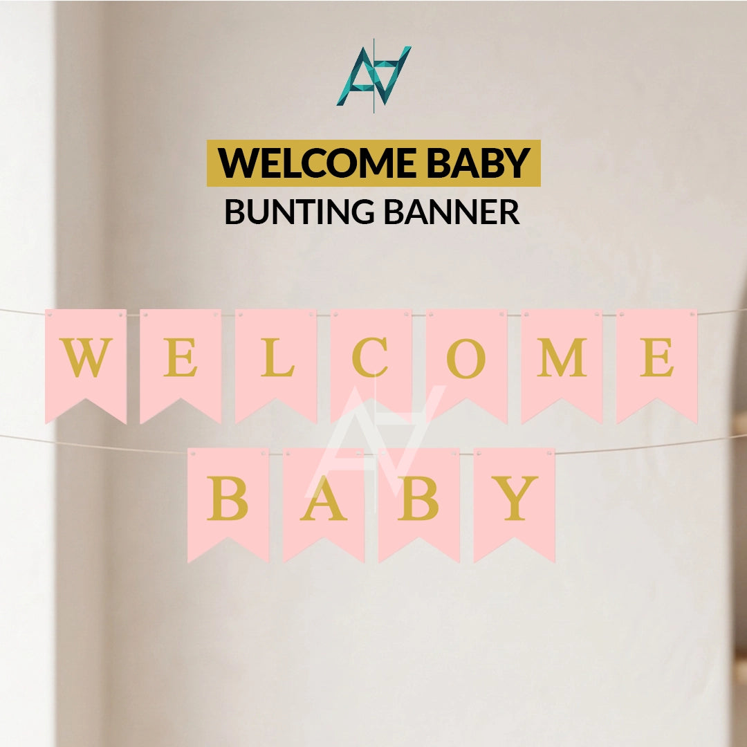 Welcome Baby Bunting Banner