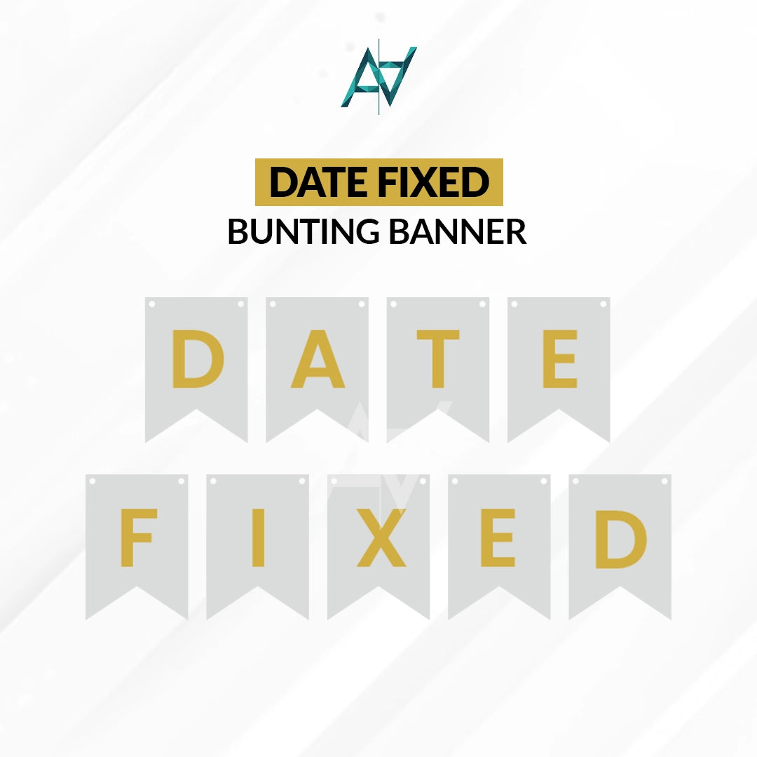 Date Fixed Bunting Banner