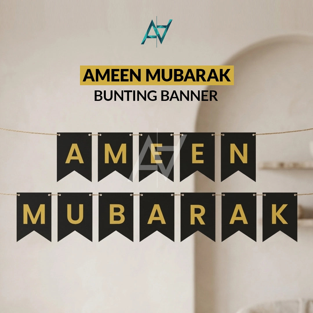 Ameen Mubarak Bunting Banner