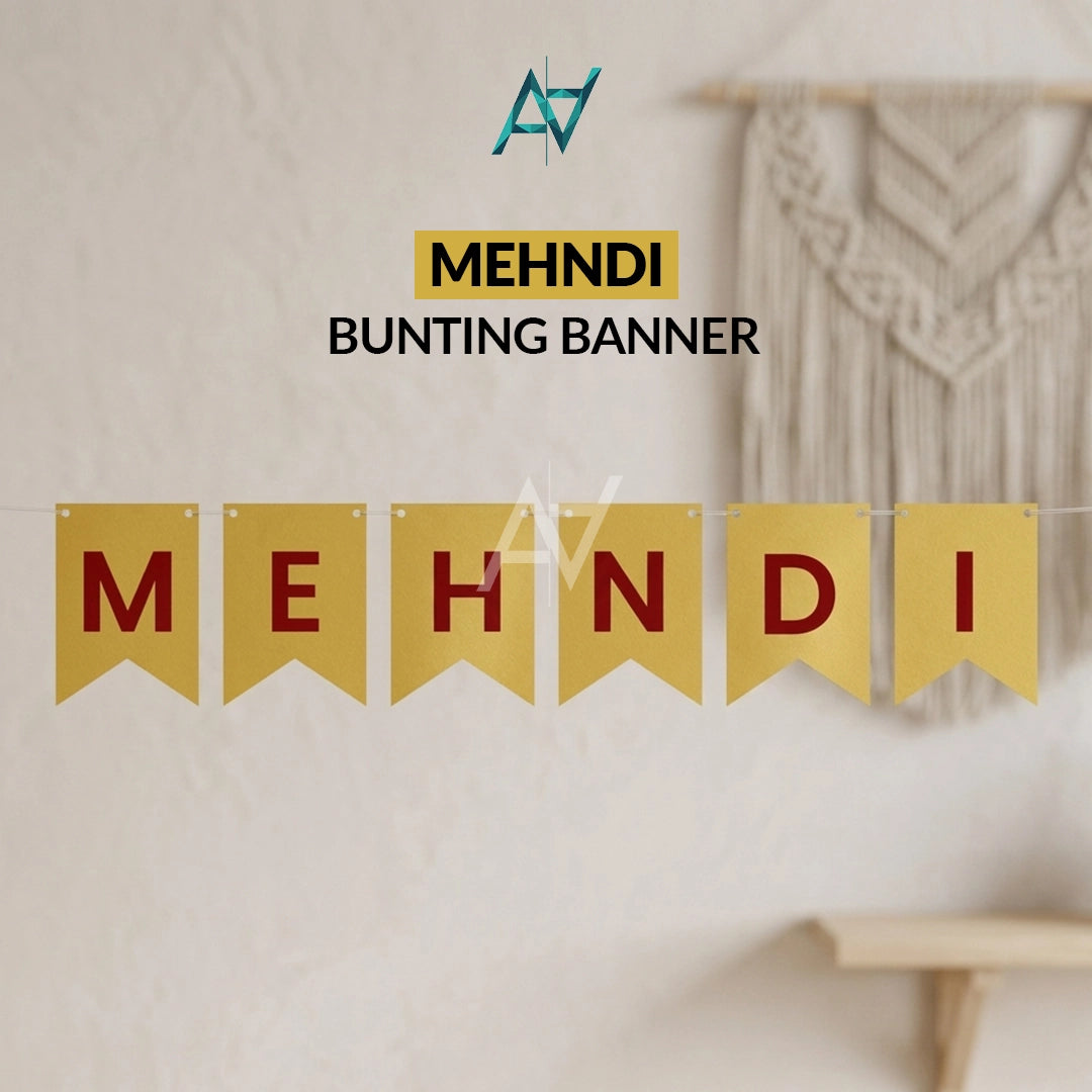 Mehndi Mayon Bunting Banners