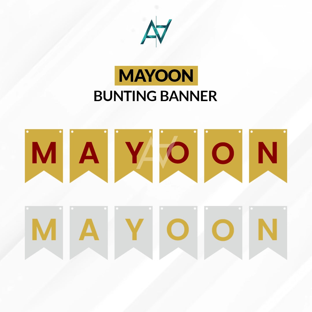 Mehndi Mayon Bunting Banners