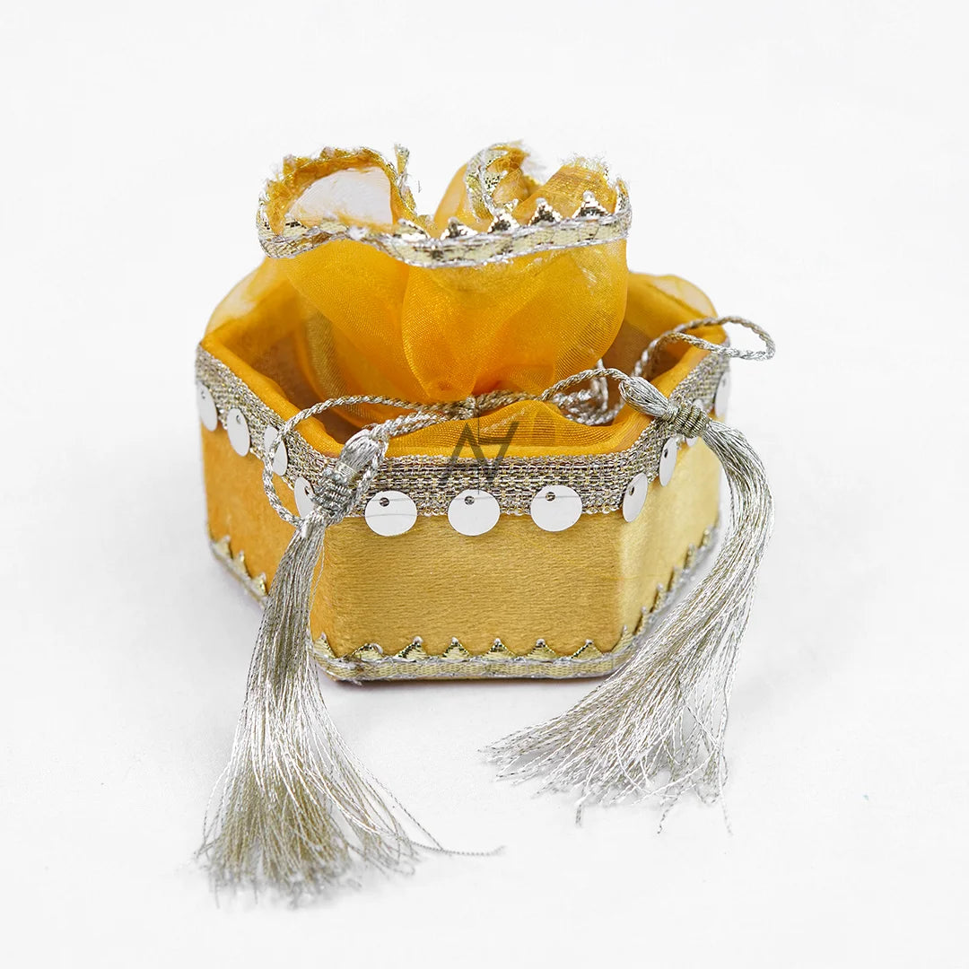 Organza Velvet Potli Gift Box with Tassel