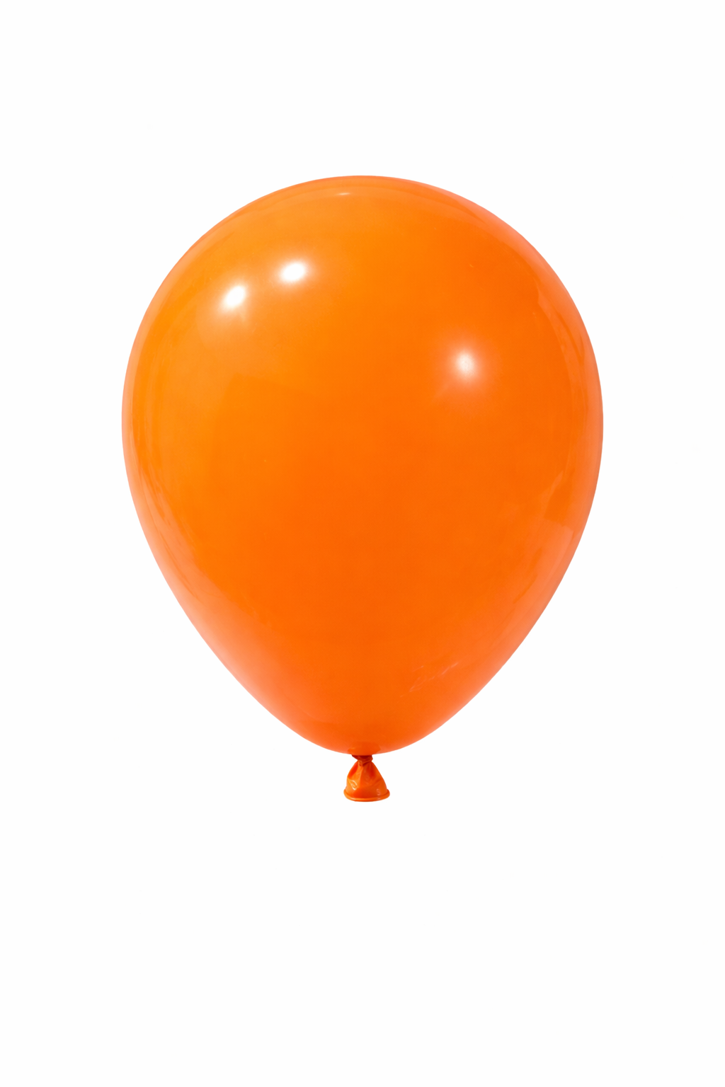 Orange latex balloons
