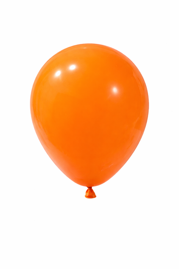 Orange latex balloons