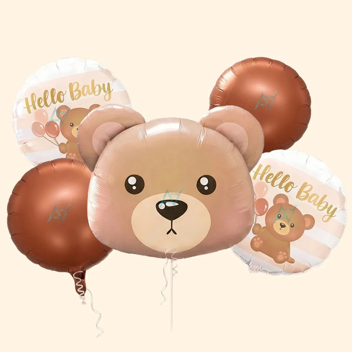 Teddy Bear Foil Balloon Set