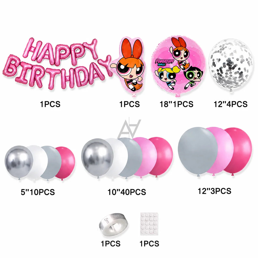 Happy Birthday Girls Decoration Kit