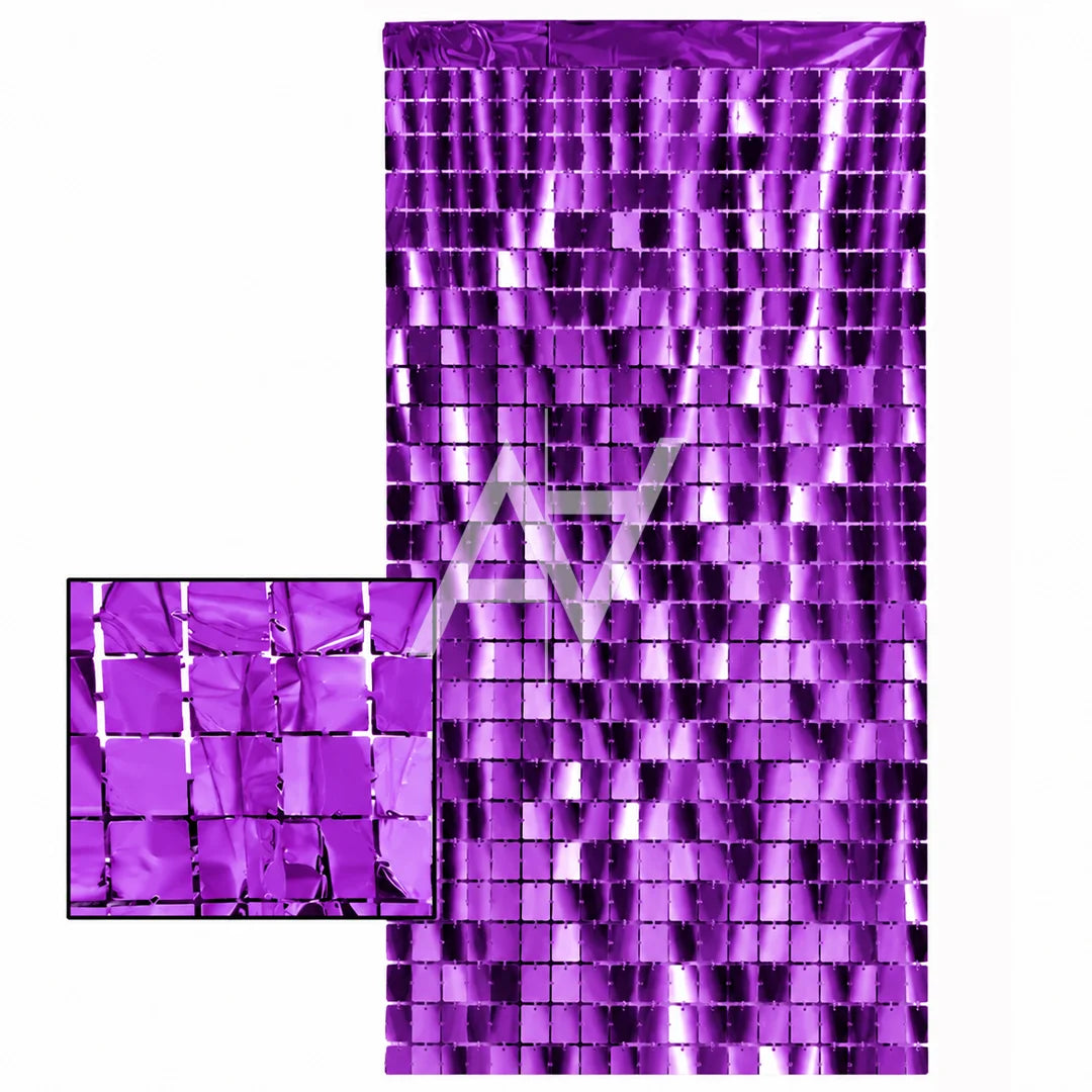 Small Box Foil Curtains