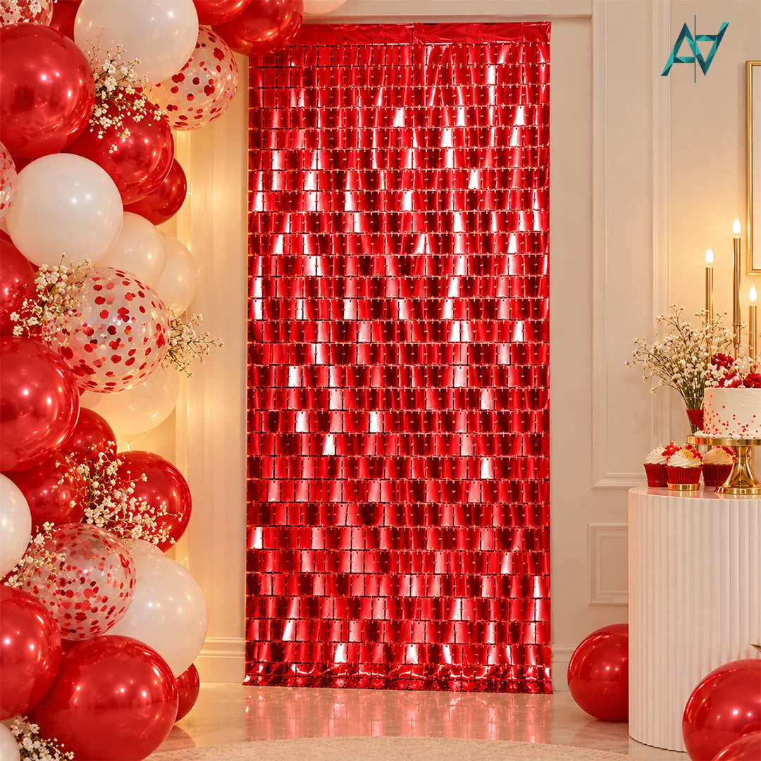 Small Box Foil Curtains