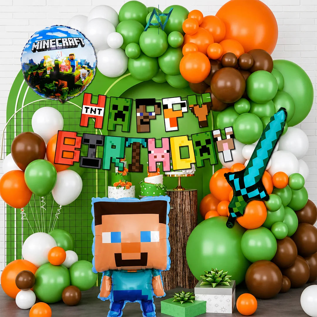 Minecraft Birthday Decoration Kit