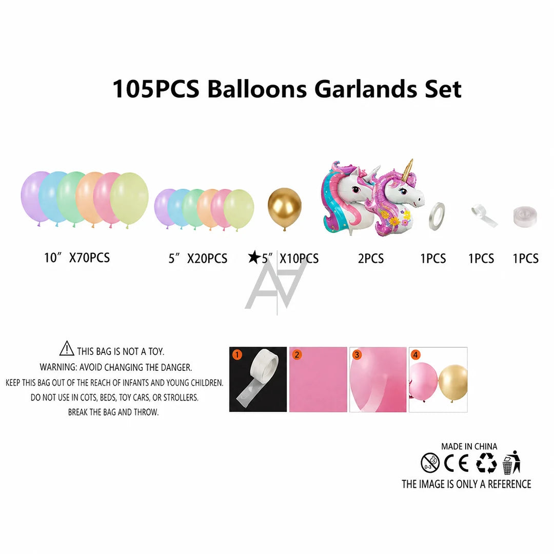 Unicorn Birthday Decoration Kit