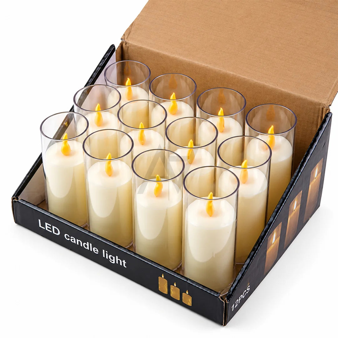 LED Flameless Candles – Realistic Flickering Light