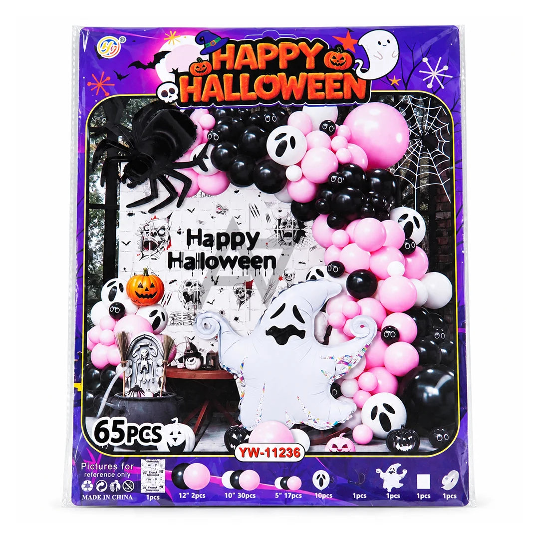Happy Halloween Ghost & Spider Decoration Kit