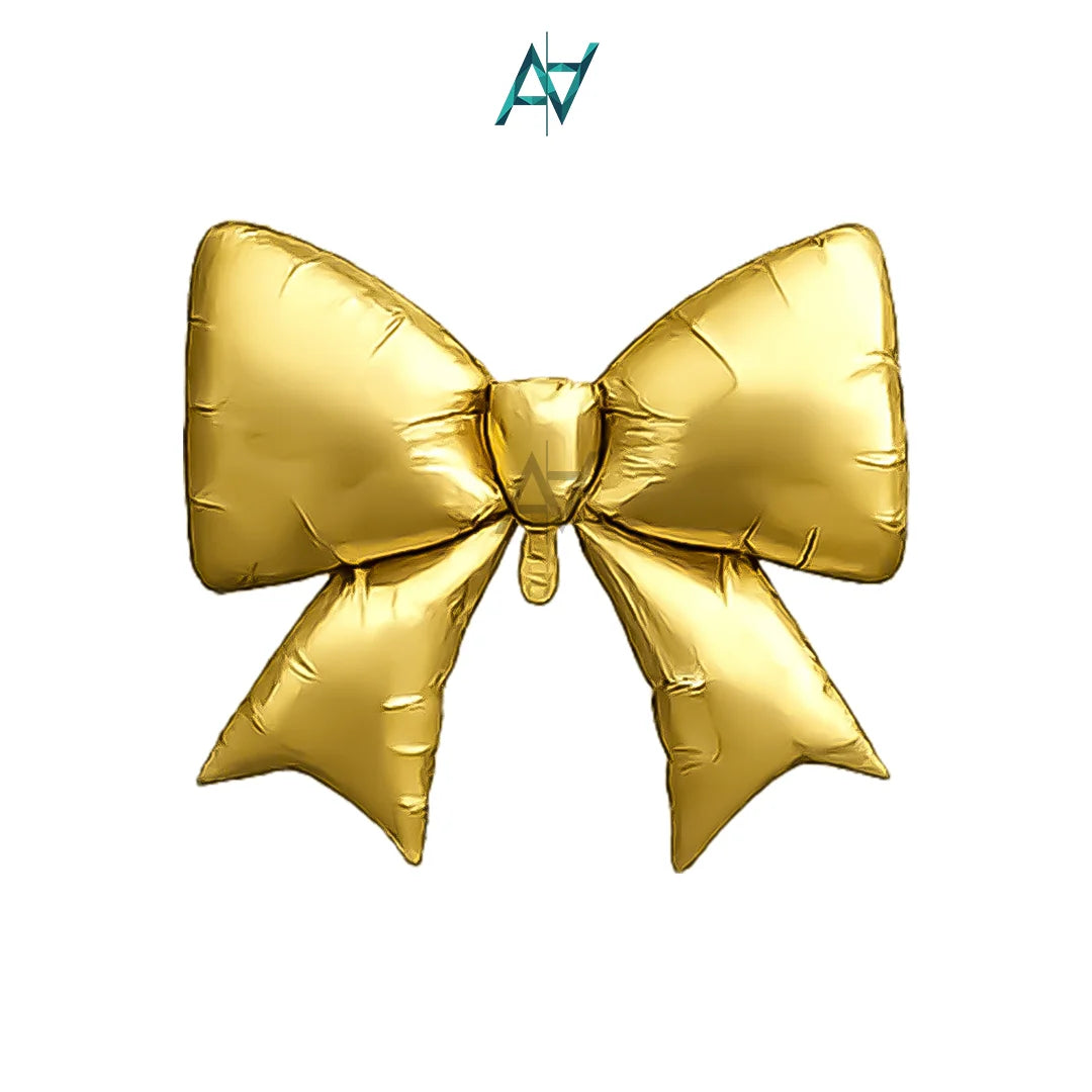 Ribbon Bow Foil Balloons