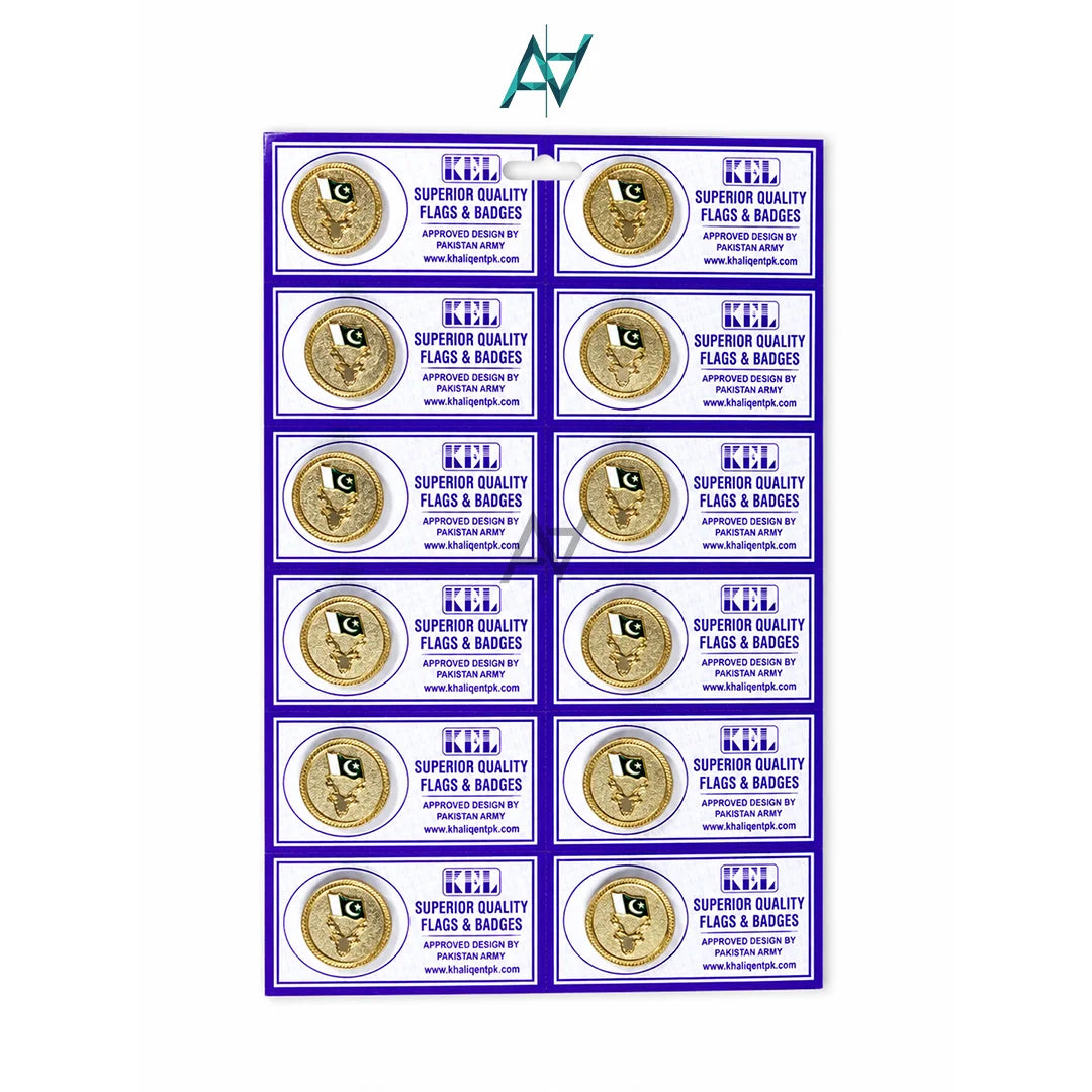 Pack of 12 - Markhor Golden Badges