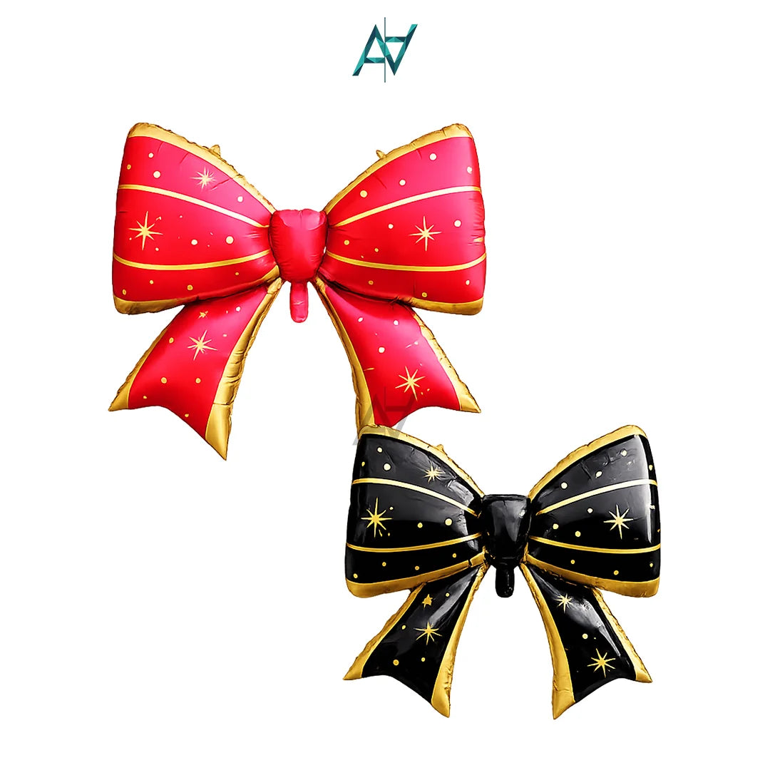 Ribbon Bow Foil Balloons
