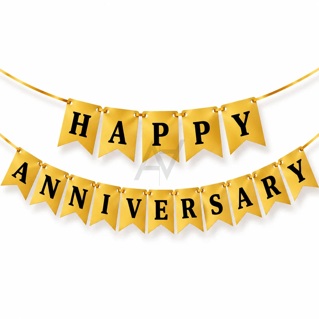 Happy Anniversary Bunting Banner