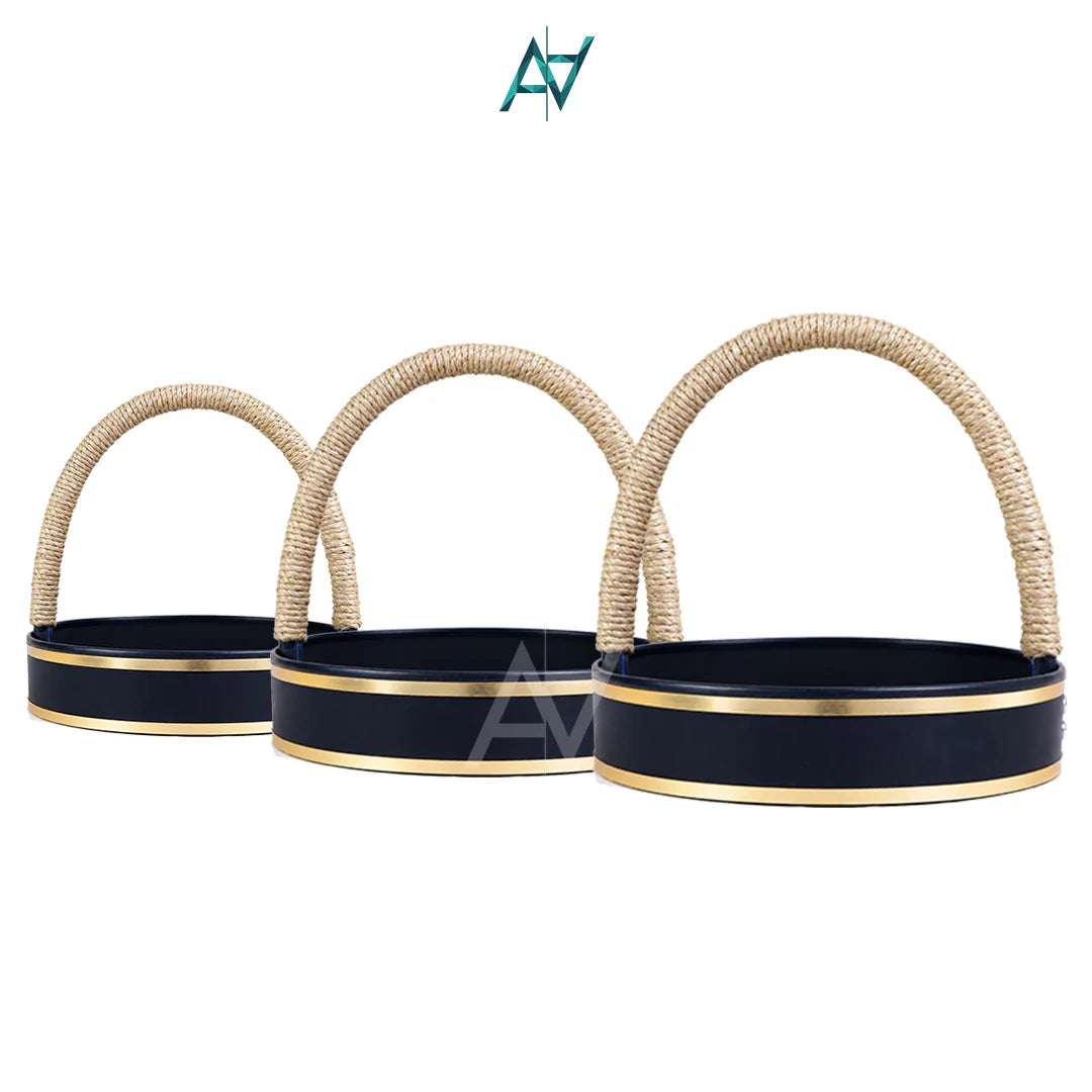 Acrylic Basket with jute handle