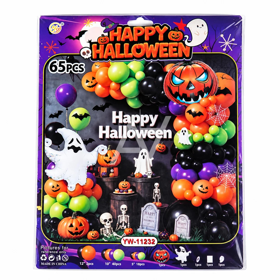 Happy Halloween Pumpkin & Ghost Decoration Kit